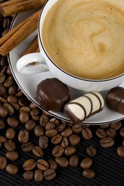 Café e chocolate — Fotografia de Stock