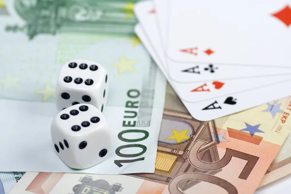 ユーロのギャンブル — ストック写真