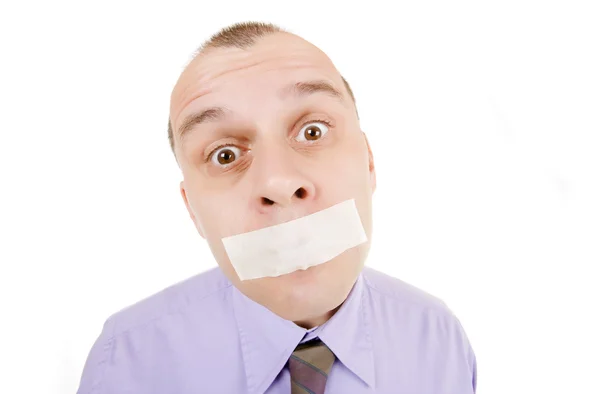 stock image Taped mouth