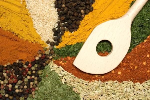Färg av kryddor — Stockfoto