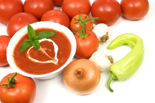 Domates çorbası — Stok fotoğraf