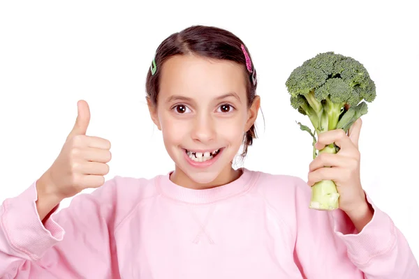 Jag älskar broccoli! — Stockfoto