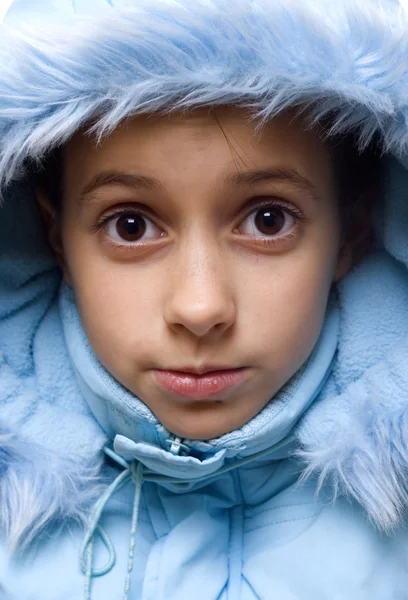 Dziecko w zimie — Zdjęcie stockowe