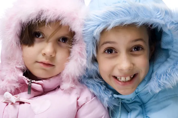 Zimní děti — Stock fotografie