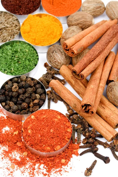 Red pepper and other spices — Stock Photo, Image
