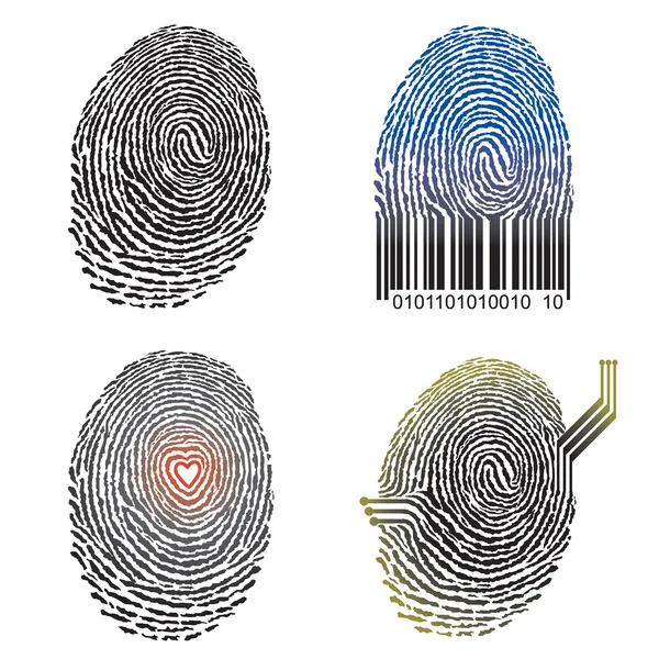 Stock vector Fingerprint Design