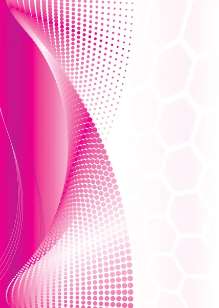 粉色抽象波 — 图库矢量图片