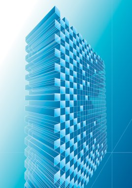 Blue Structure Abstract clipart