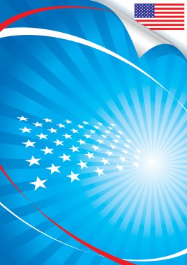 Usa Flag And Background clipart