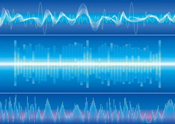 Fond d'onde sonore — Image vectorielle
