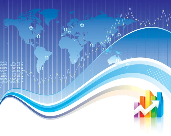 Globális pénzügyi — Stock Vector