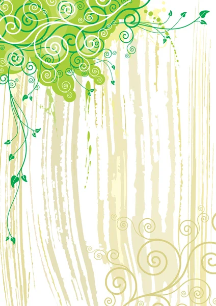 植物和纹理背景 — 图库矢量图片