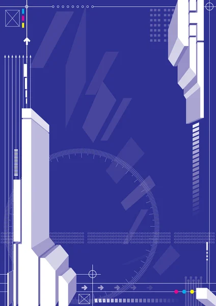 Modrá barva 3d struktura — Stockový vektor