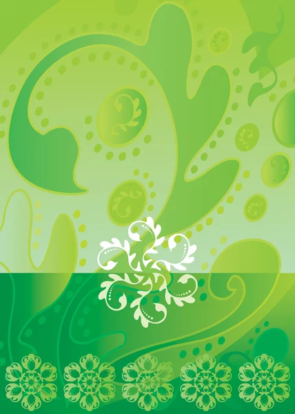 Batik grön — Stock vektor