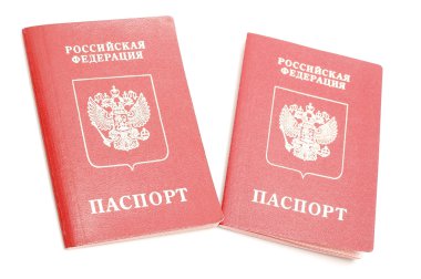 Russian passport clipart