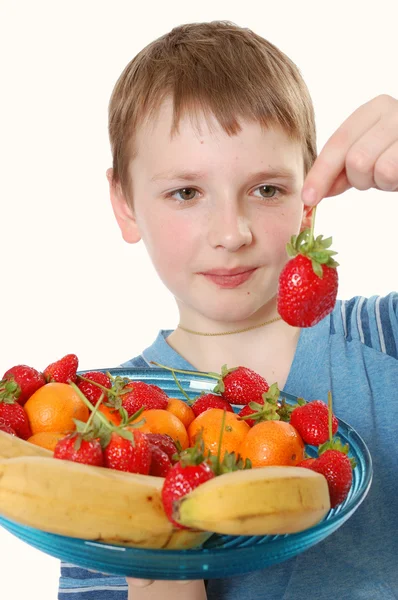 Fruit boy — Stock Photo, Image