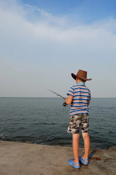 stock image Fisher-boy