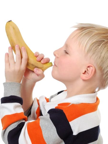 香蕉的男孩 — 图库照片
