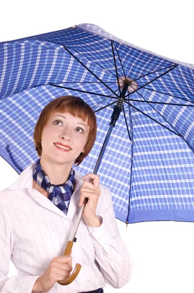 Şemsiyeli kız. — Stok fotoğraf