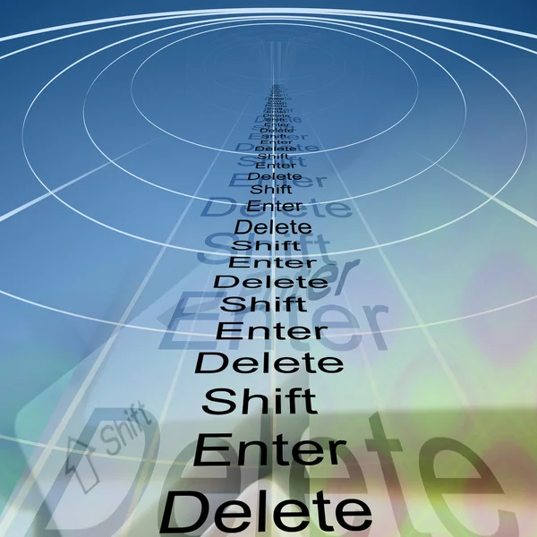 Enter, shift and delete — Stock Photo, Image