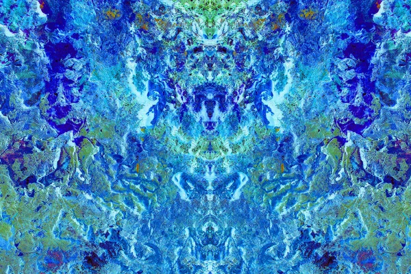 Blauwe abstracte schilderijen — Stockfoto