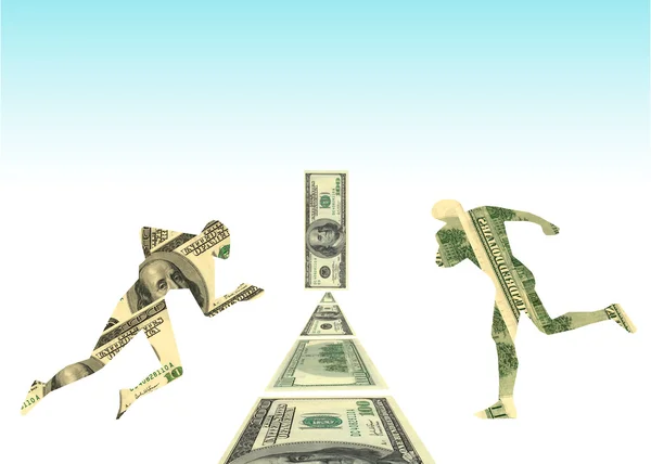 Money competition — Stock Photo, Image