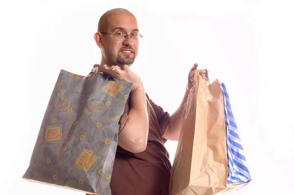 Uomo dello shopping — Foto Stock