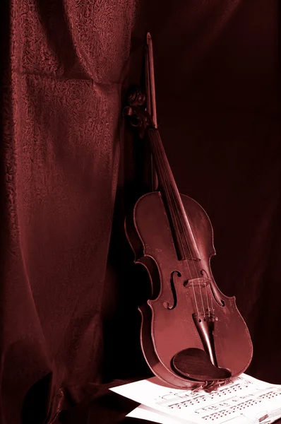 Βιολί και Σημείωση — Φωτογραφία Αρχείου