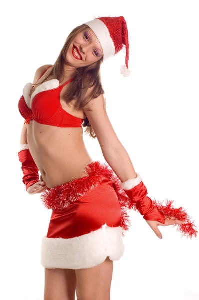 Сексуальная Санта-девочка — стоковое фото