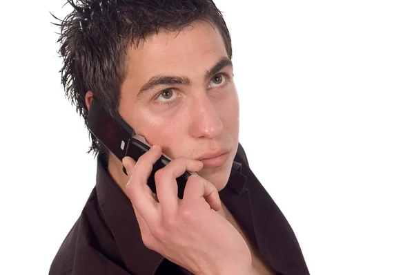 Man op telefoon — Stockfoto