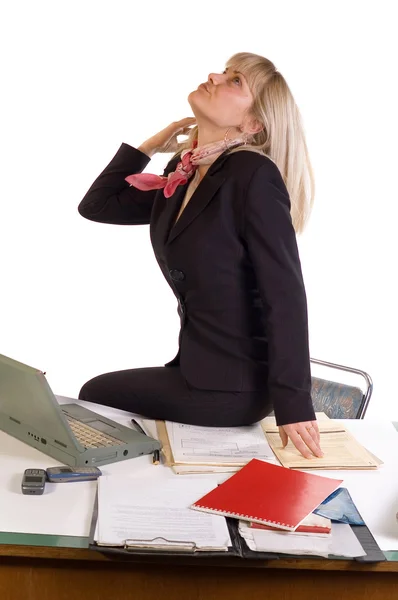 Mujer de negocios en la oficina — Foto de Stock