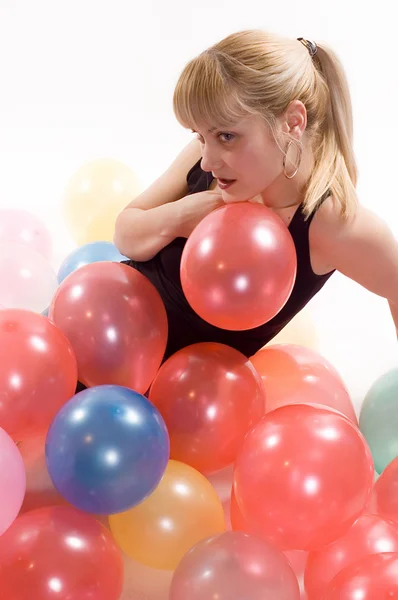 Balones de niña — Foto de Stock
