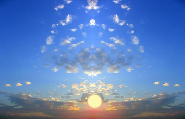 Ficção de pôr-do-sol — Fotografia de Stock