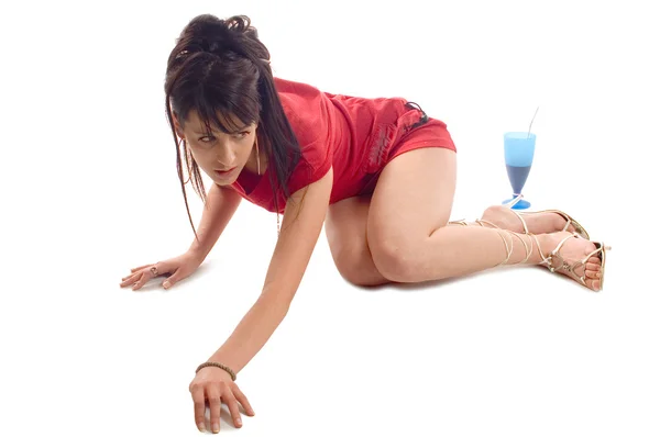 포즈를 취하는 여자 — 스톡 사진