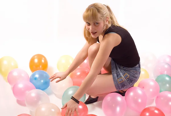 Jenteballonger – stockfoto