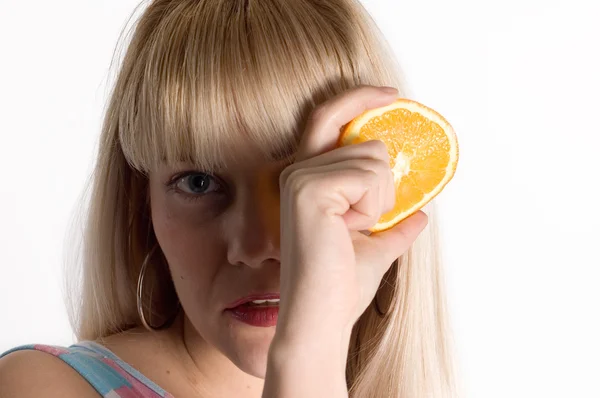 Rebanada de naranja — Foto de Stock