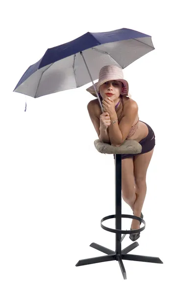 stock image Girl with umbrella