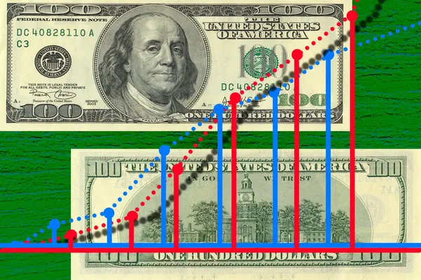 Γράφημα χρήματα — Φωτογραφία Αρχείου
