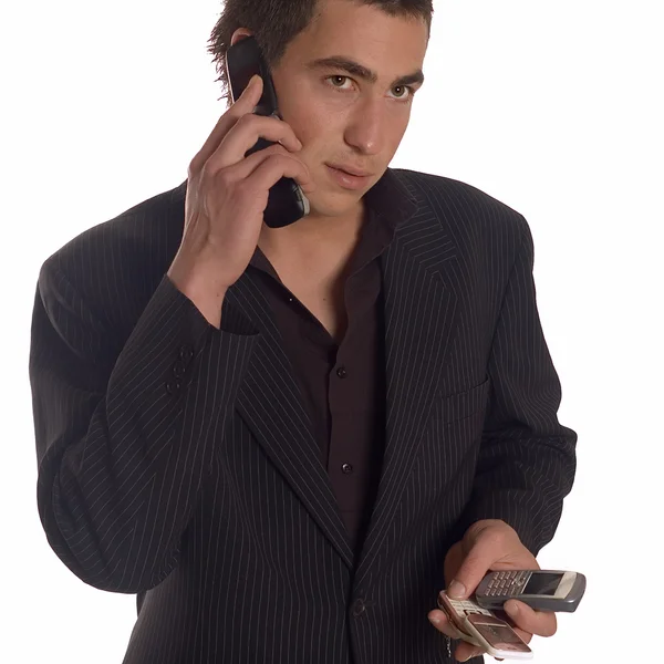 Бізнесмен робить дзвінок — стокове фото