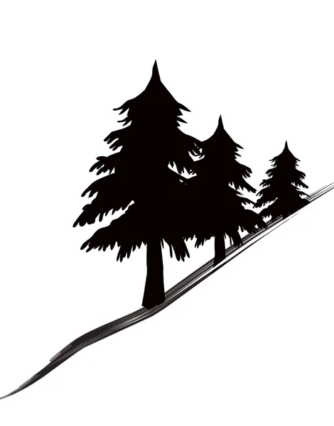 Ağaçlar simgesi — Stok fotoğraf