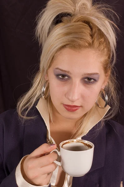 Питьевой кофе — стоковое фото