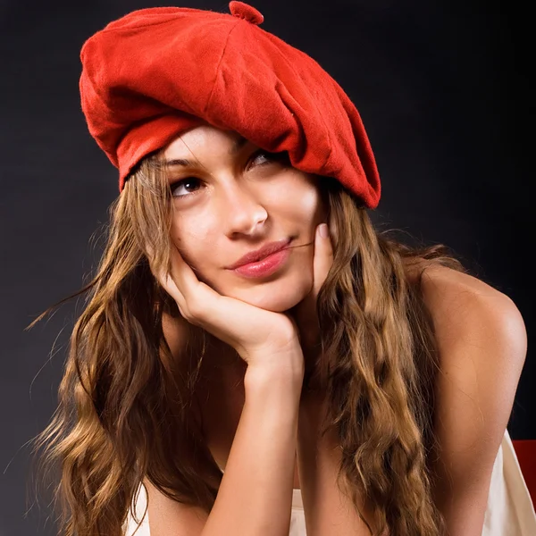 Red beret — Stock Photo, Image