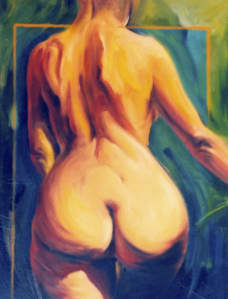 裸の女性の背中の胴 — ストック写真