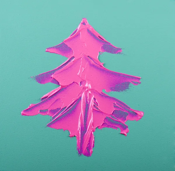 Árvore de Natal rosa — Fotografia de Stock
