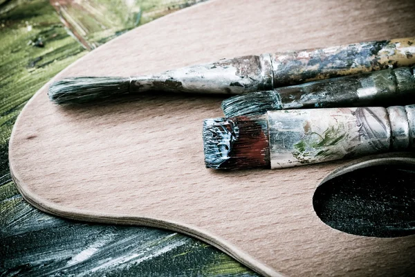 Painting brushes retro — Stock Photo, Image