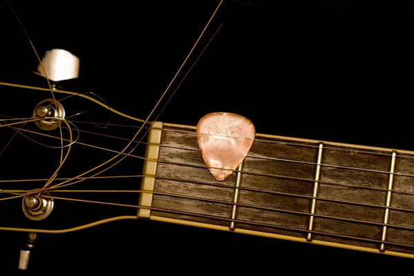 Gitara czarna — Zdjęcie stockowe