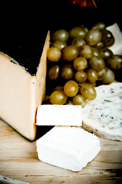 Selecção de queijo — Fotografia de Stock