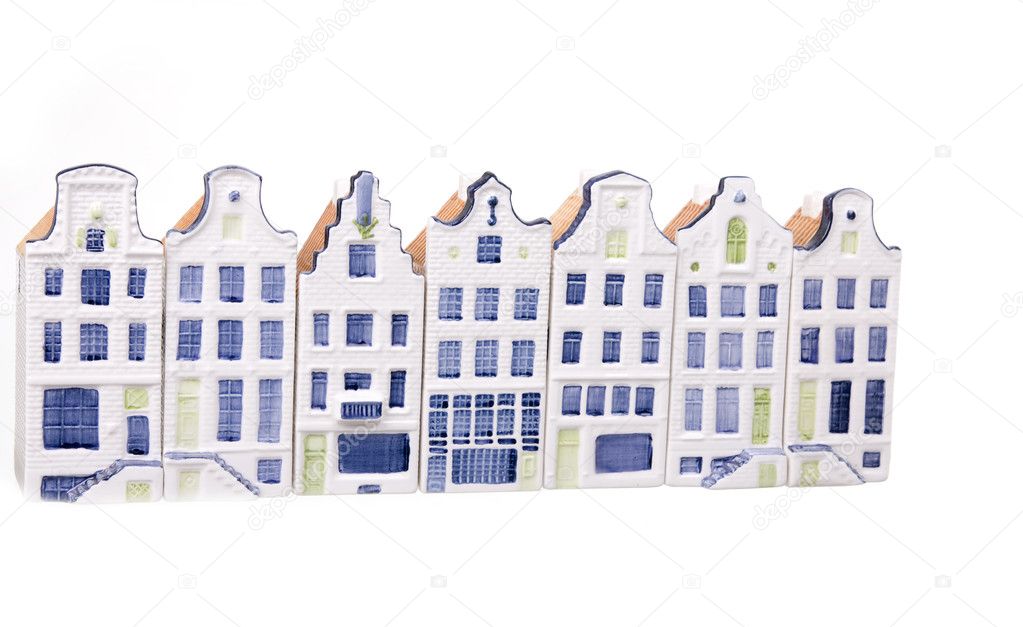 Porcelain dutch houses