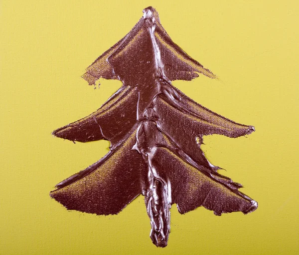 Malované vánoční strom — Stock fotografie