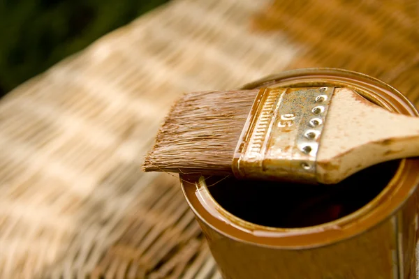 木材保護塗料 — ストック写真